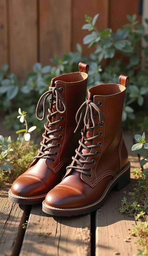 Luxe Recycled Leather Boots