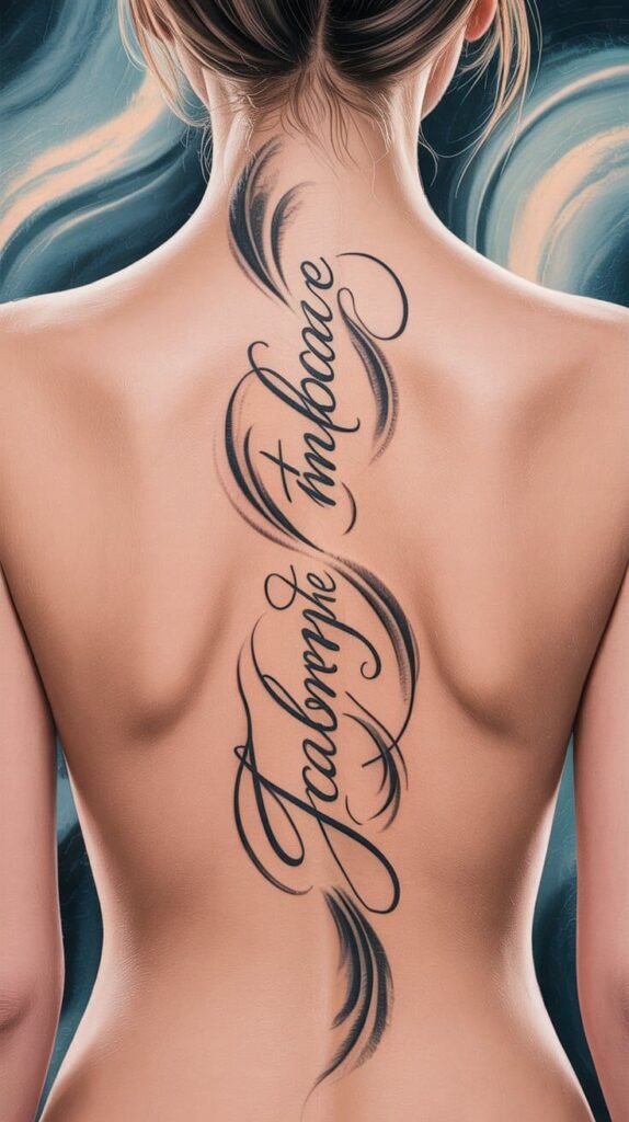 Spine Tattoos for Women
