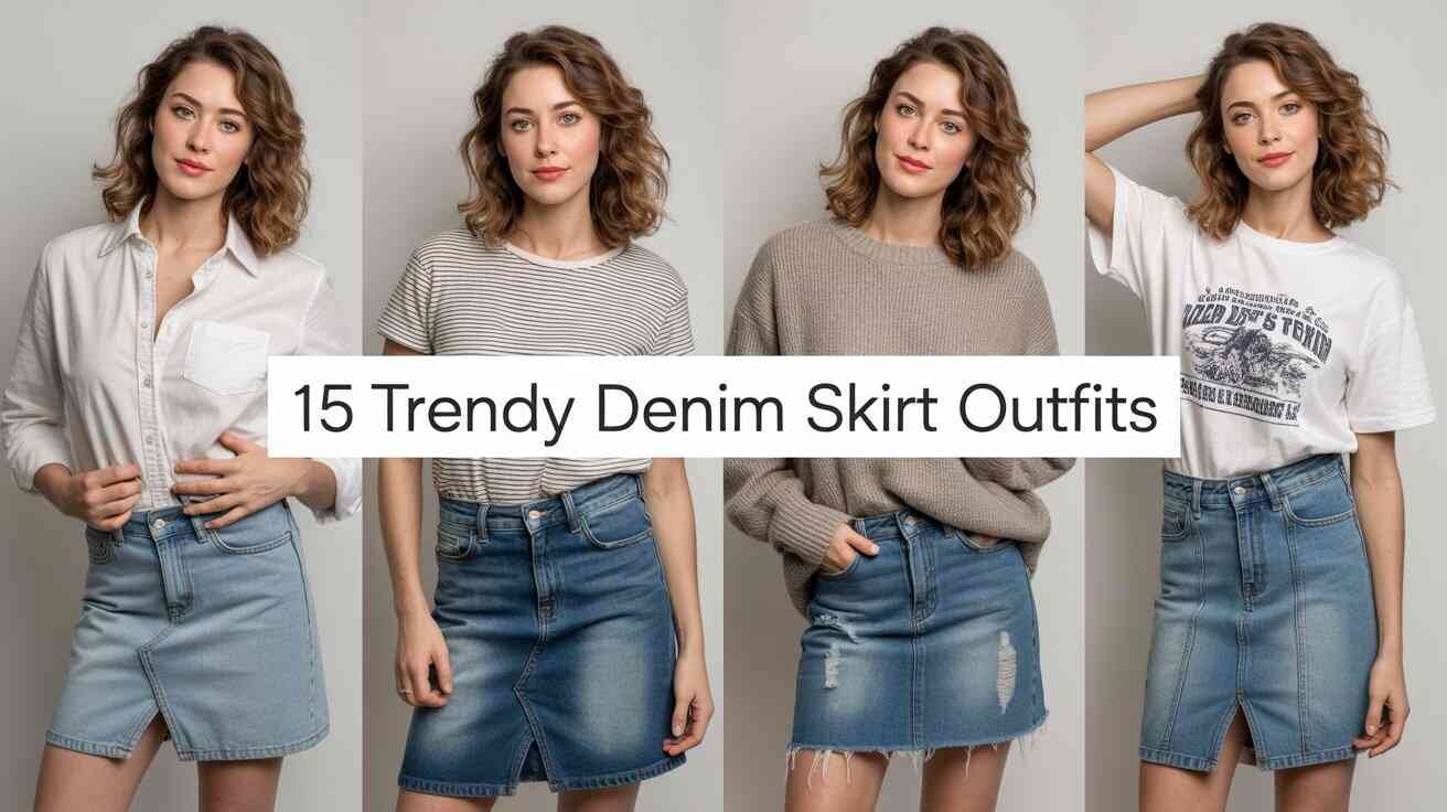 Denim Skirt Outfits